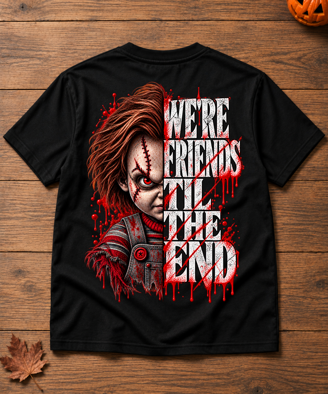 Friends til the end - Shirt Unisex backprint