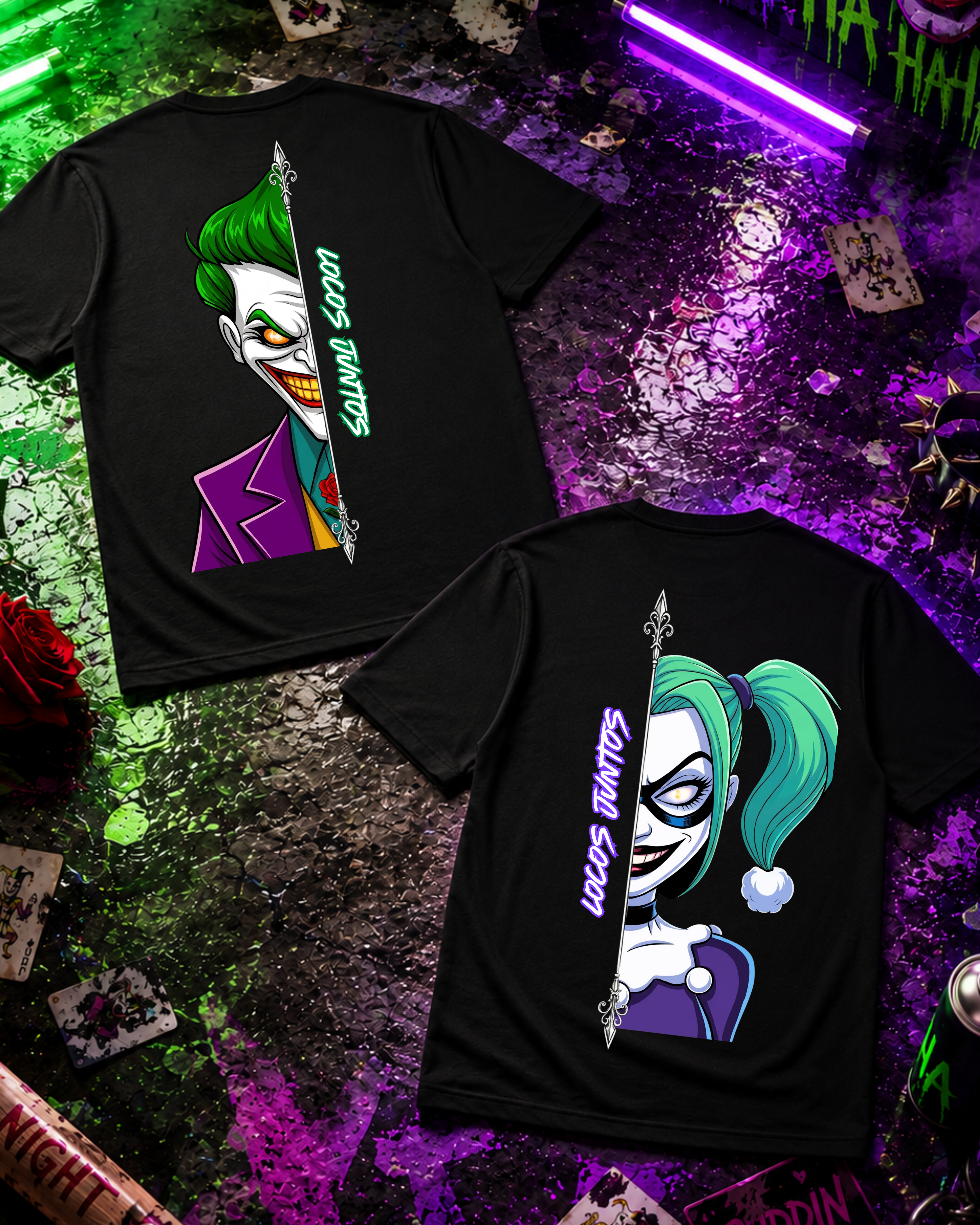Locos Juntos Cartoon - Couple Shirt Bundle