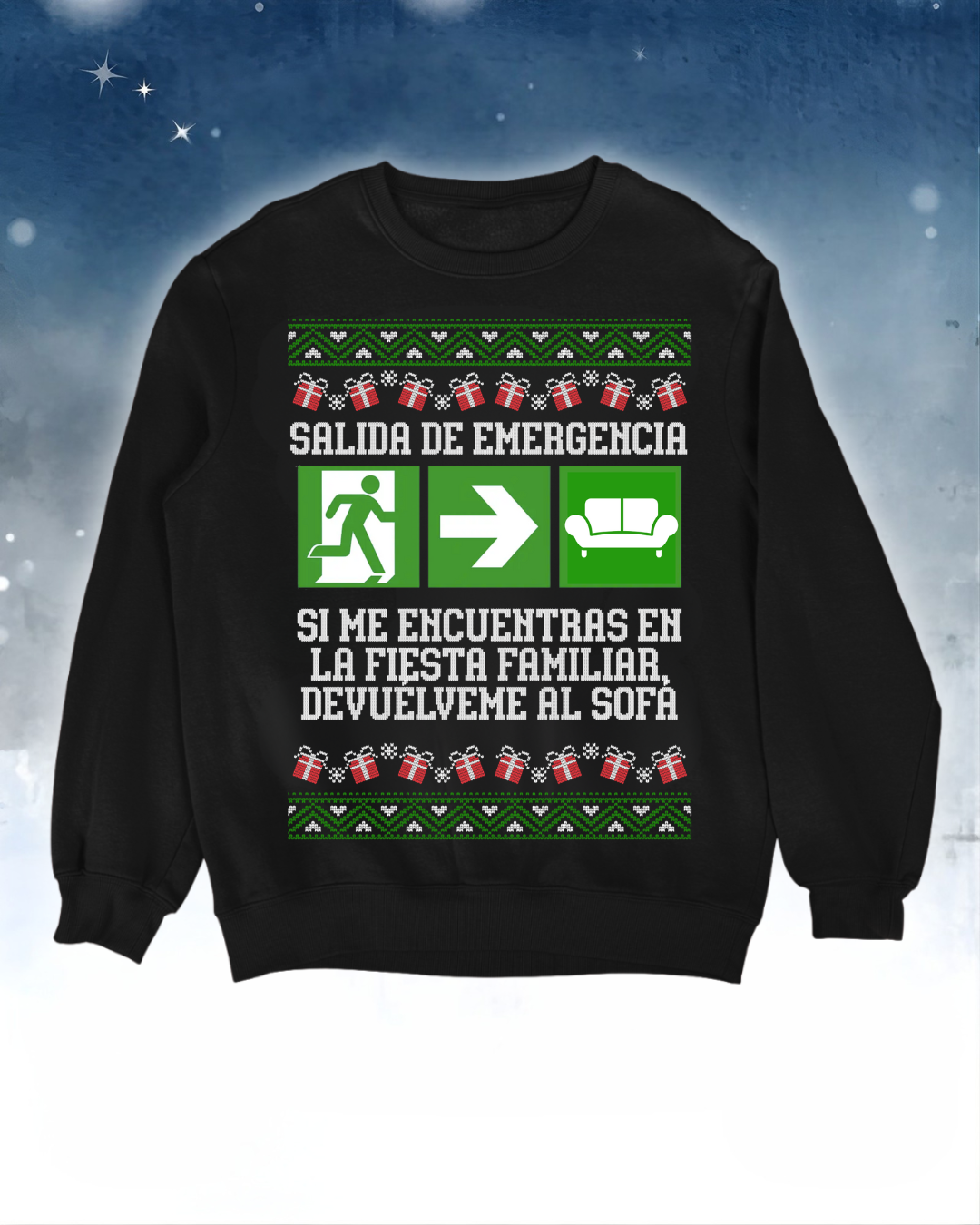 Salida de emergencia - Ugly Sweater Spain