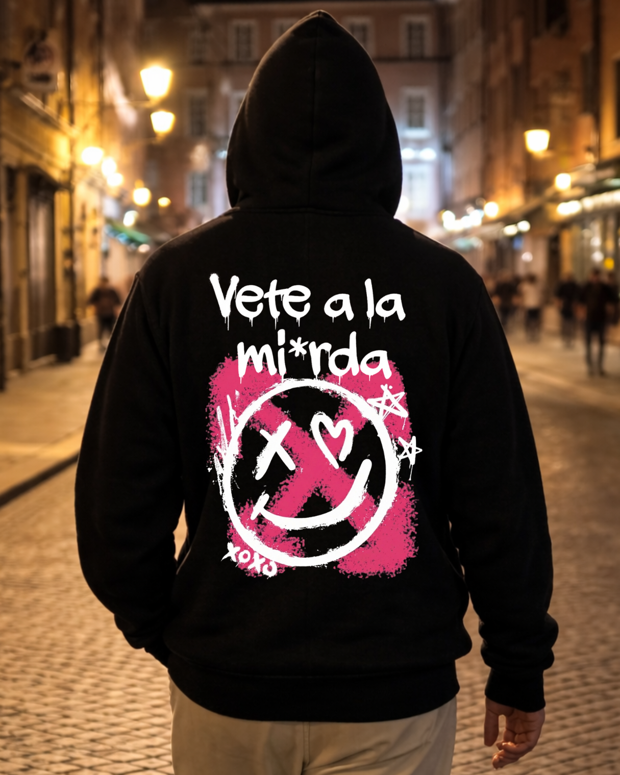 Vete a la mi*rda - Hoodie unisex rugafdruk ES.