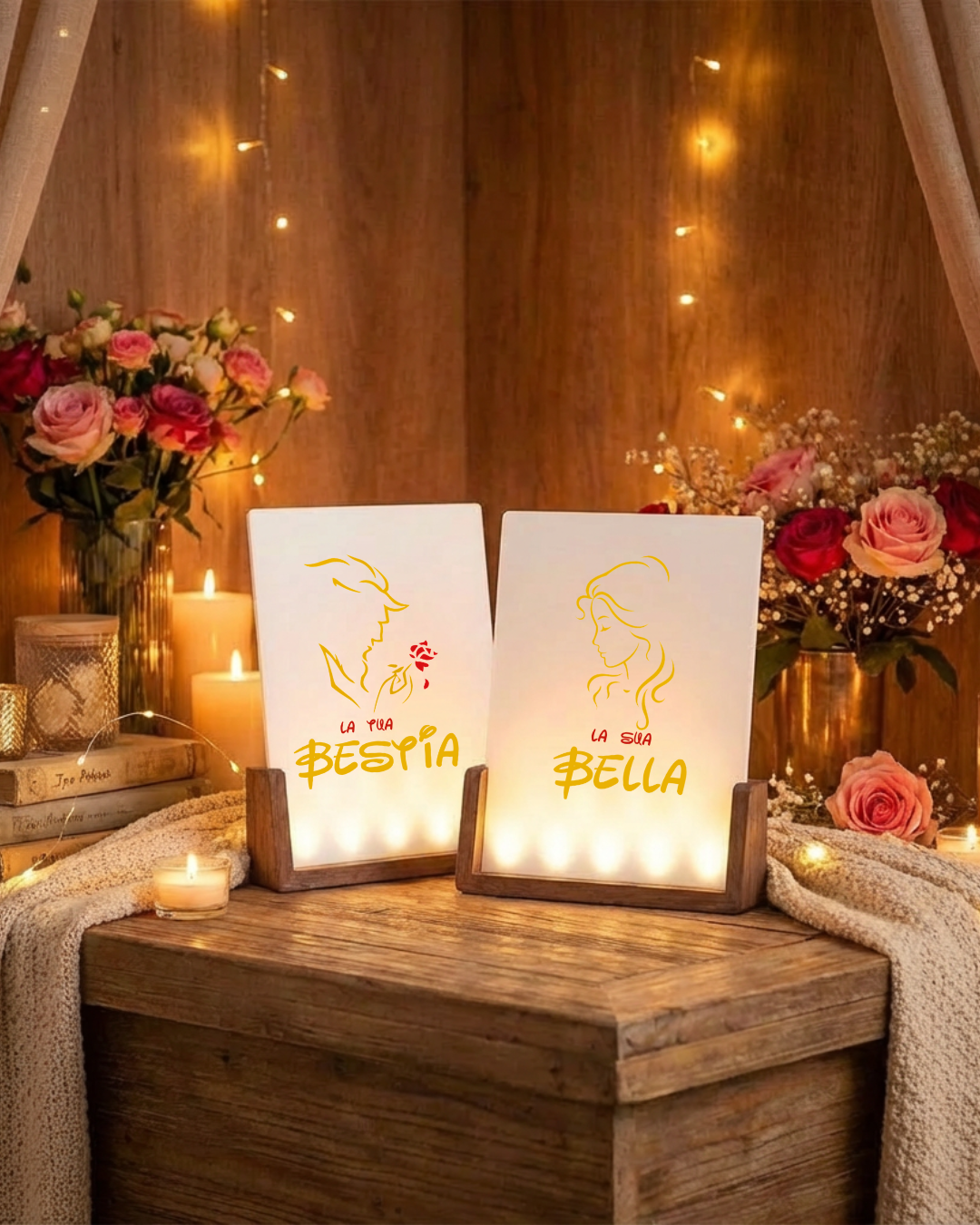 Bestia / Bella - illuminated Picture Frame ITA.