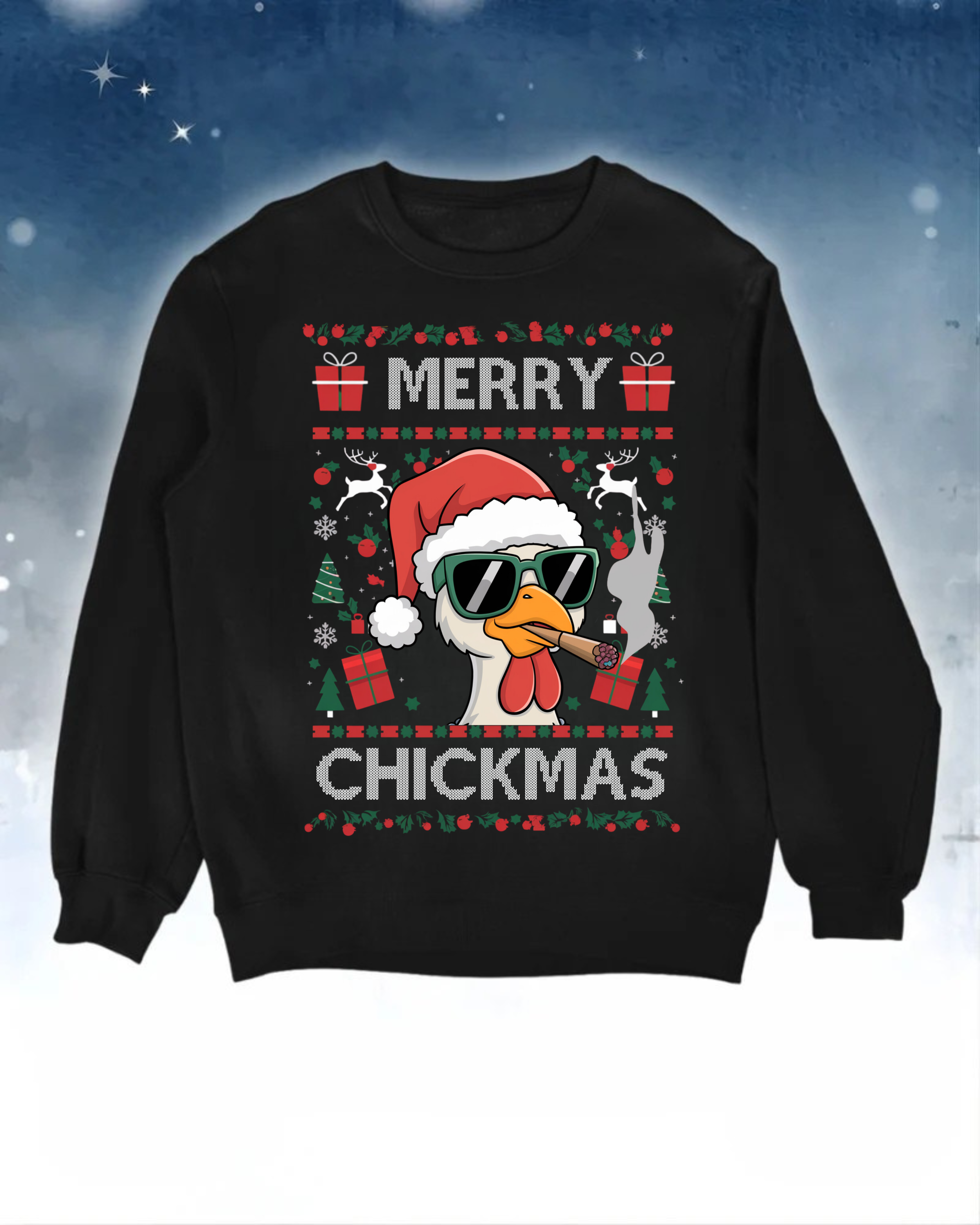 Merry Chickmas - Ugly Sweater