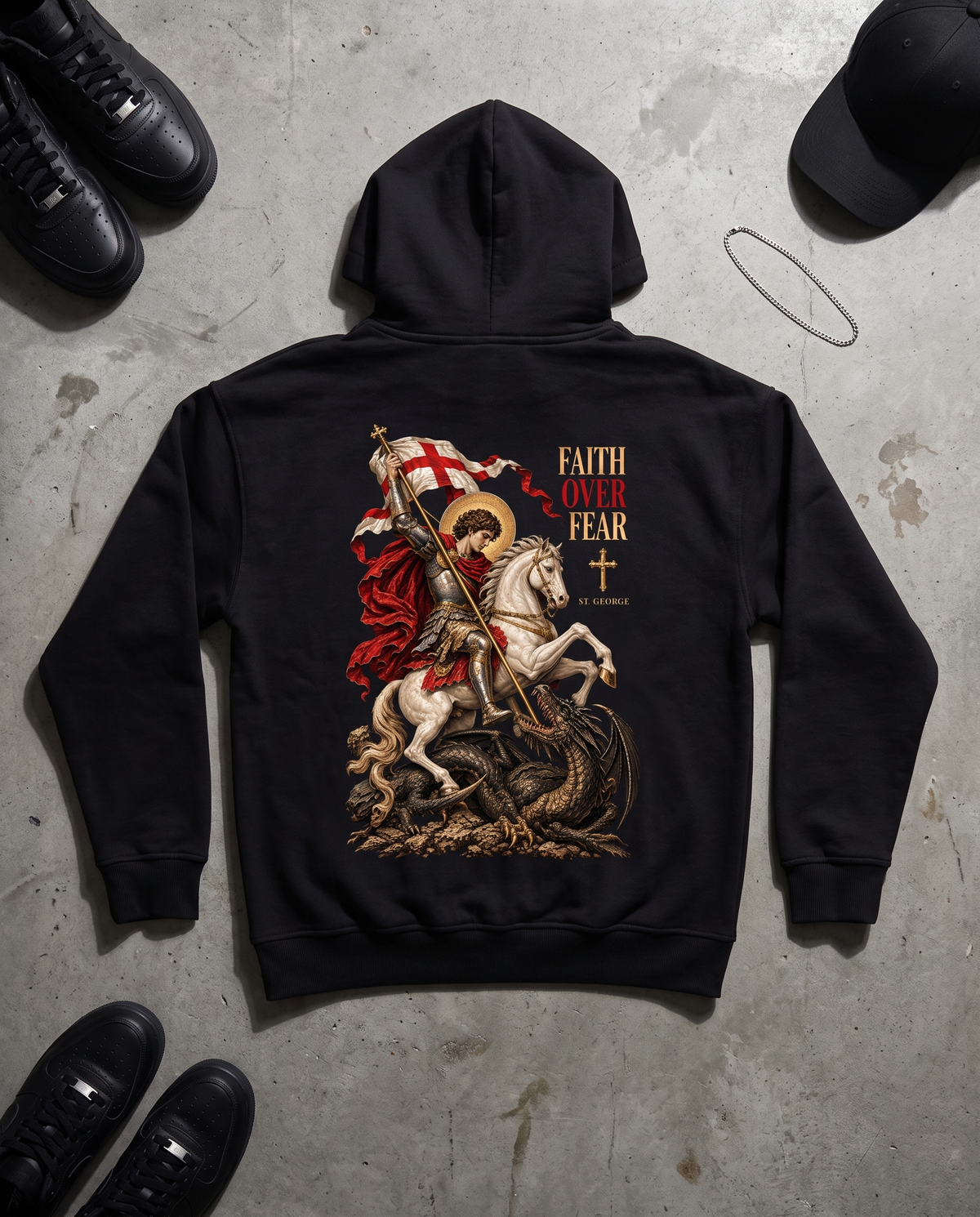 FAITH OVER FEAR - OVERSIZED HOODIE