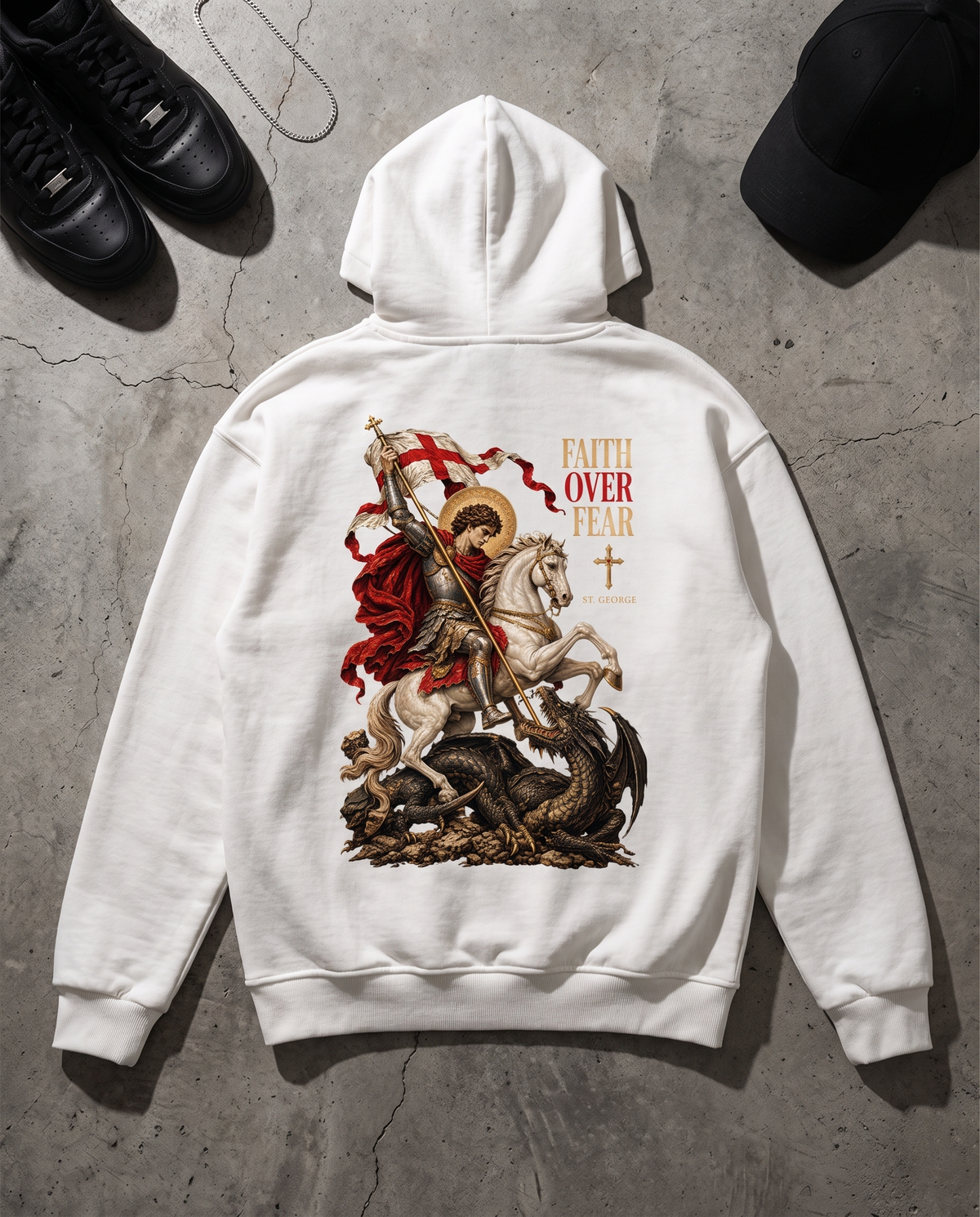 FAITH OVER FEAR - OVERSIZED HOODIE