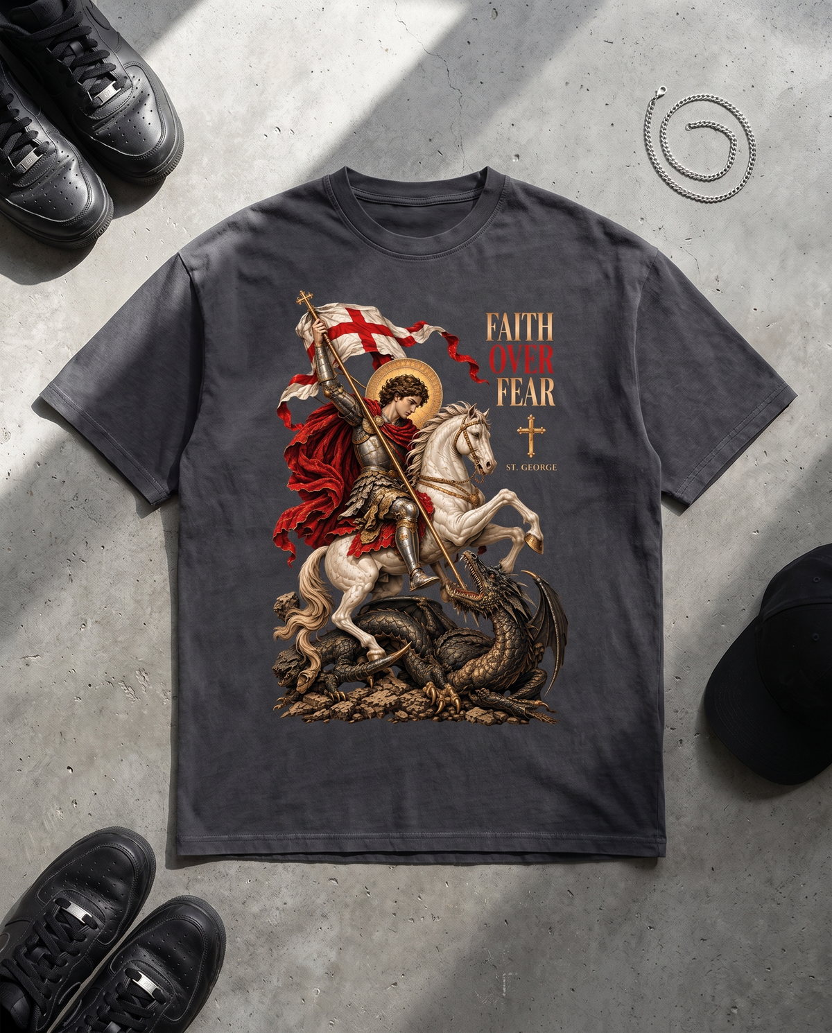 FAITH OVER FEAR - OVERSIZED TEE