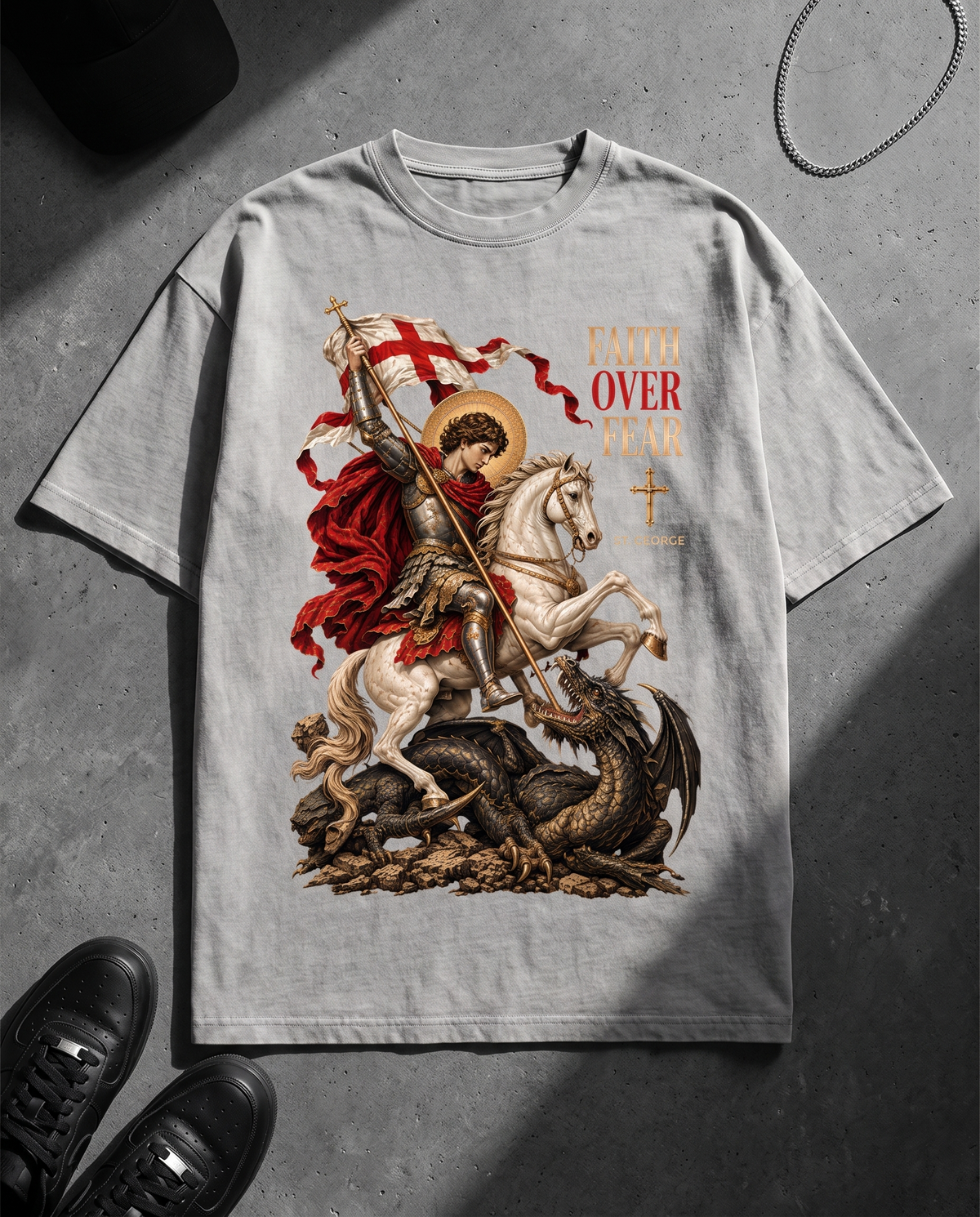 FAITH OVER FEAR - OVERSIZED TEE