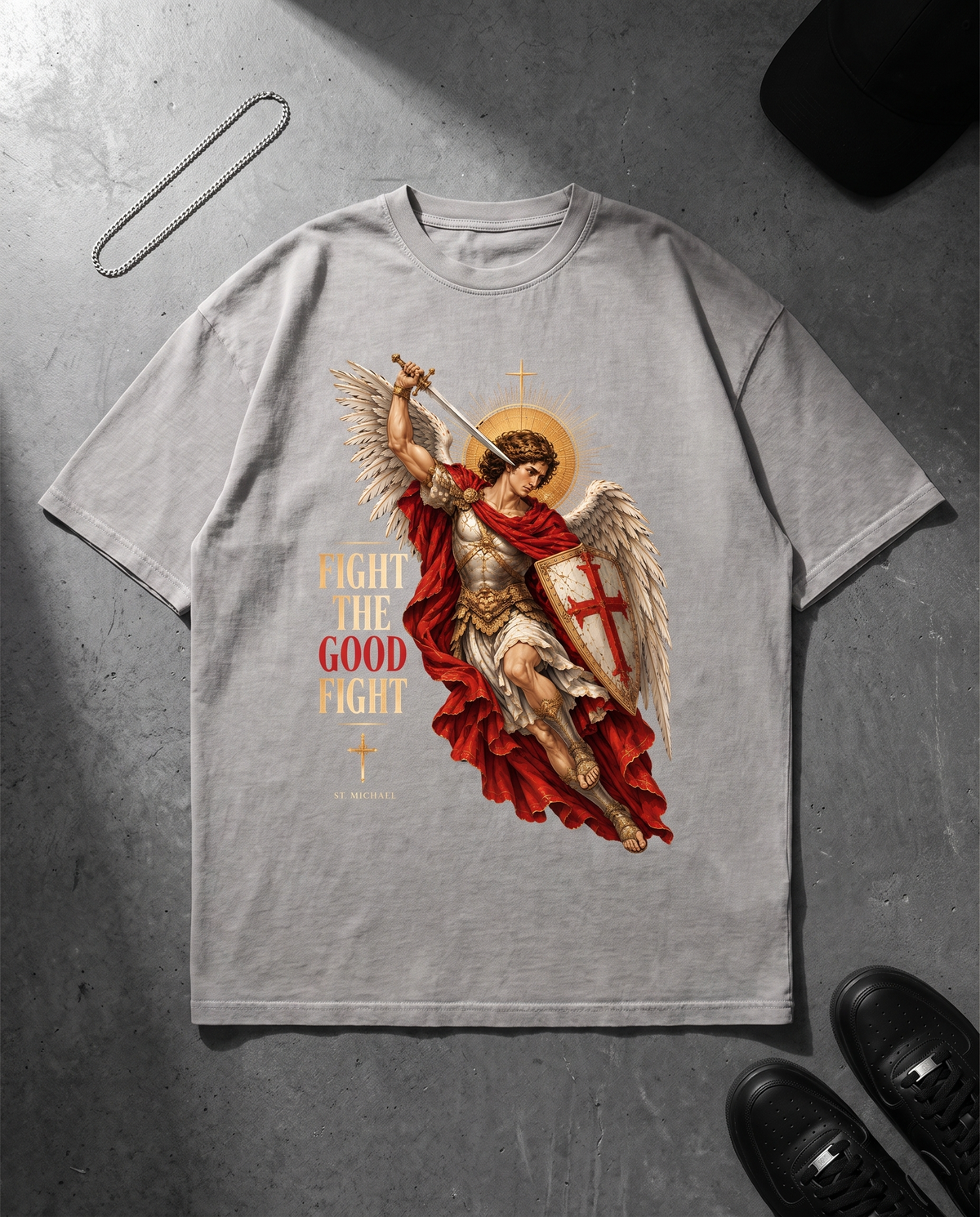 FIGHT THE GOOD FIGHT - OVERSIZED TEE