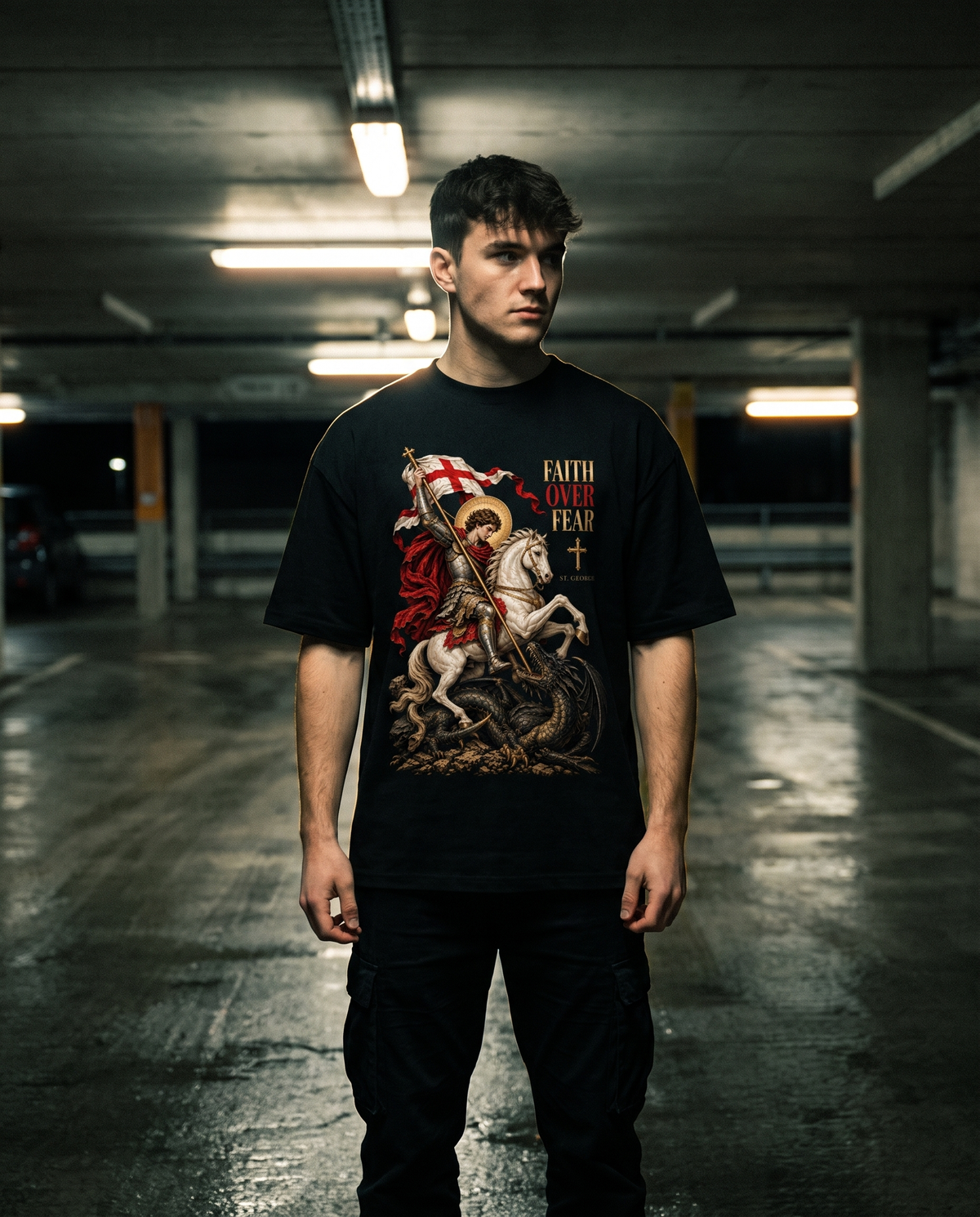 FAITH OVER FEAR - OVERSIZED TEE