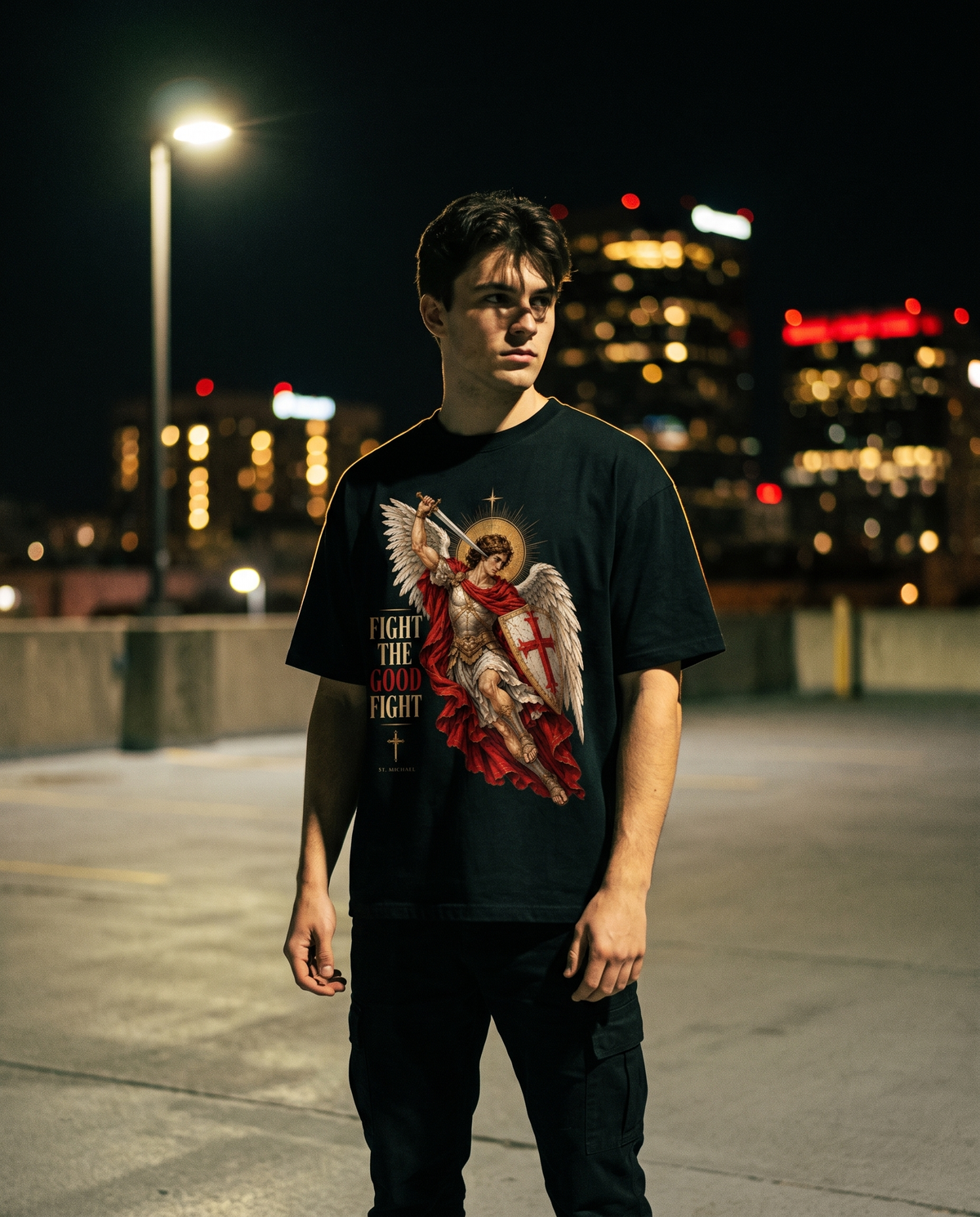 FIGHT THE GOOD FIGHT - OVERSIZED TEE