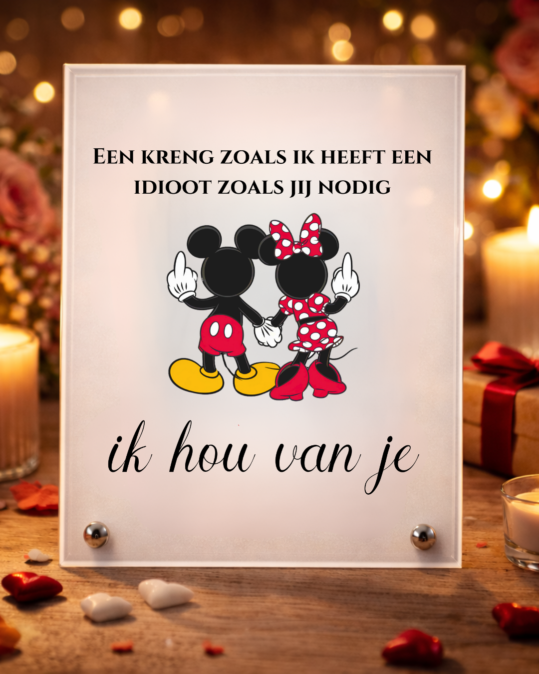 love him - glass stand NL.